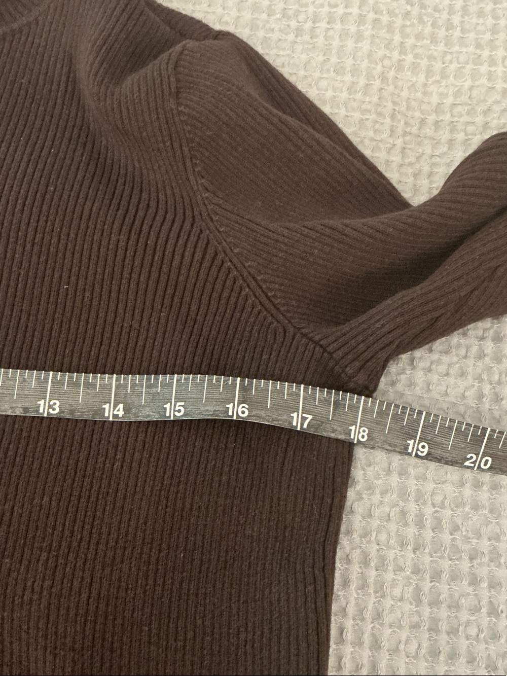 Lauren Ralph Lauren Brown Ribbed Turtleneck Sweater size Large - Picture 5 of 8
